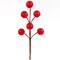 10mm Red Artificial Berry Picks - 96 Pieces (8 Dozens), Mini Faux Berries - Perfect for Wreaths, Garlands, Trees - Festive Christmas Decor, Floral Home by Artificial Flowers